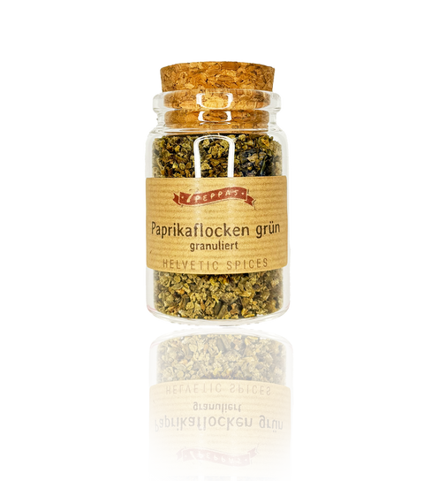 Paprikaflocken grün - granuliert